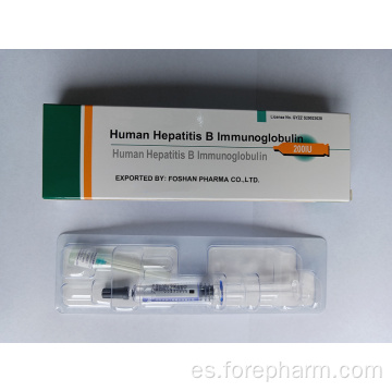 Solución de inmunoblobulina de hepatitis B para humanos